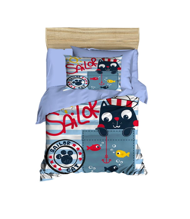 L'essentiel linge de maison Juego de funda nórdica PH146 Azul, Blanco y Rojo L'essentiel linge de maison Juego de funda nórdica PH146 Azul, Blanco y Rojo